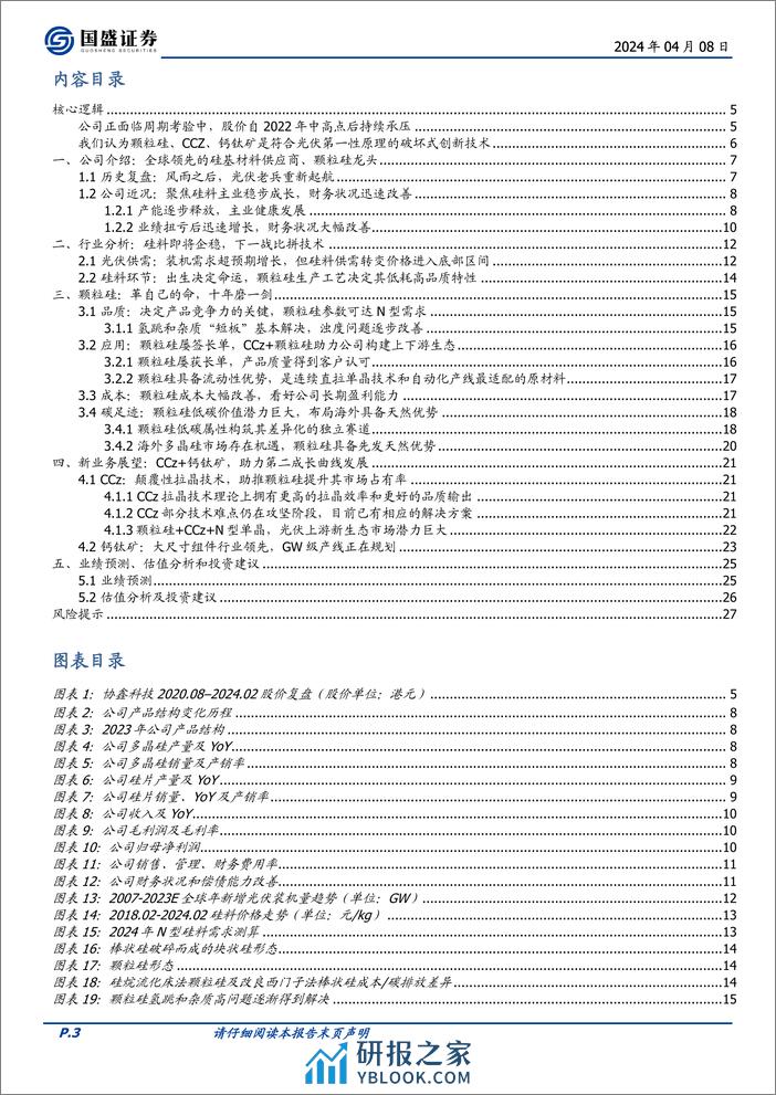 协鑫科技(03800.HK)科创驱动，颗粒硅、CCZ、钙钛矿是光伏行业需要的破坏式创新-240408-国盛证券-28页 - 第2页预览图