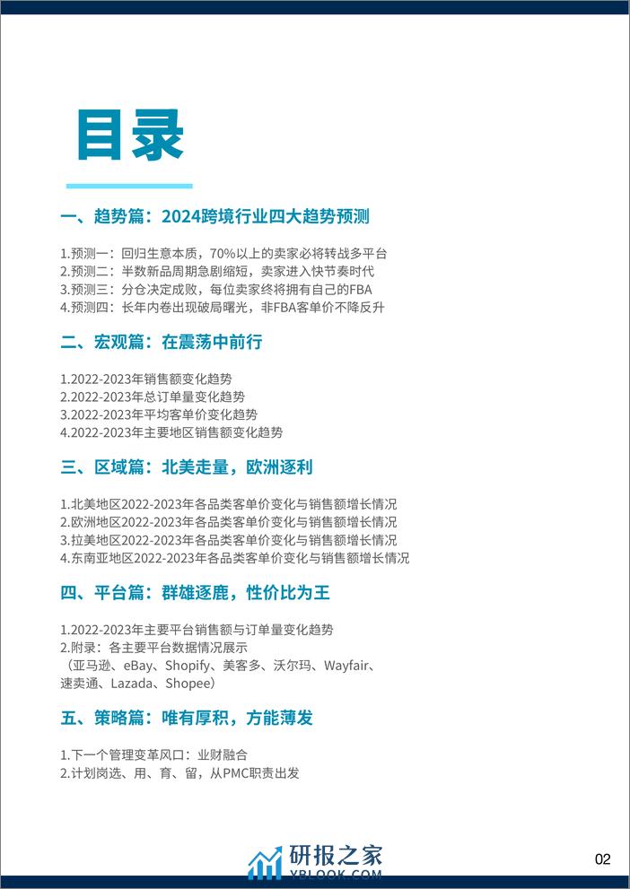 易仓科技：跨境卖家行业数据洞察报告（2023年终刊） - 第3页预览图