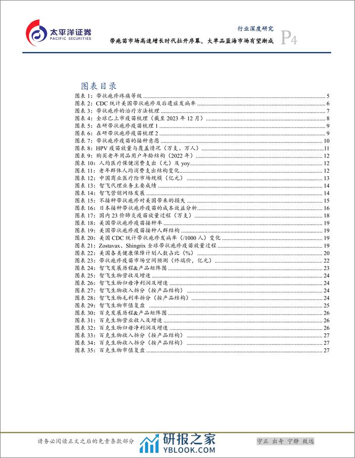 太平洋：生物医药Ⅱ行业深度研究-带疱苗市场高速增长时代拉开序幕-大单品蓝海有望渐成 - 第4页预览图