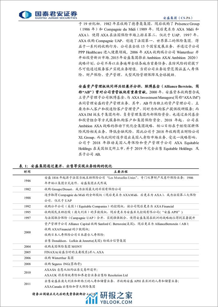 全球保险资管镜览系列报告之七：安盛：长久期固收特色，多元产品满足三方客需 - 第4页预览图