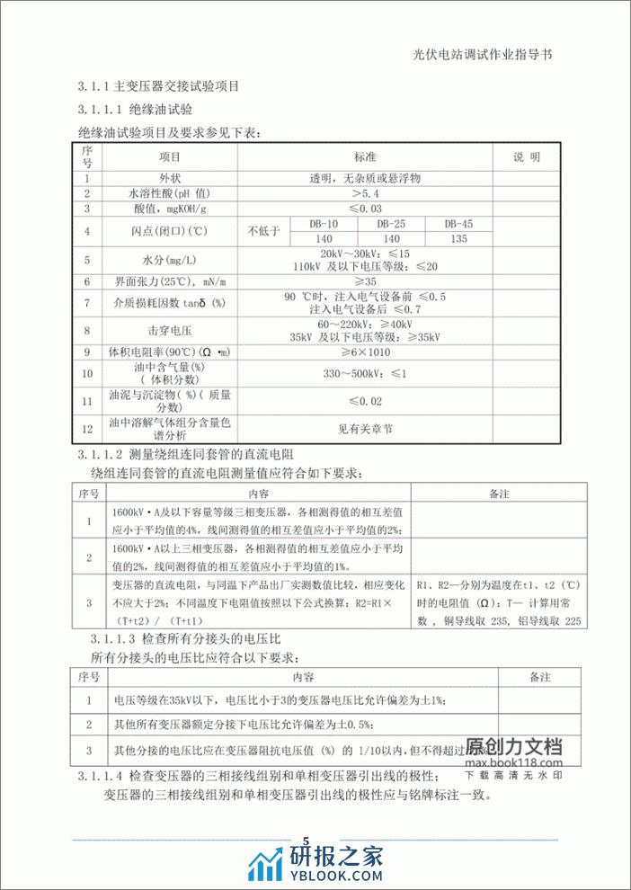 光伏电站调试作业指导书 - 第5页预览图