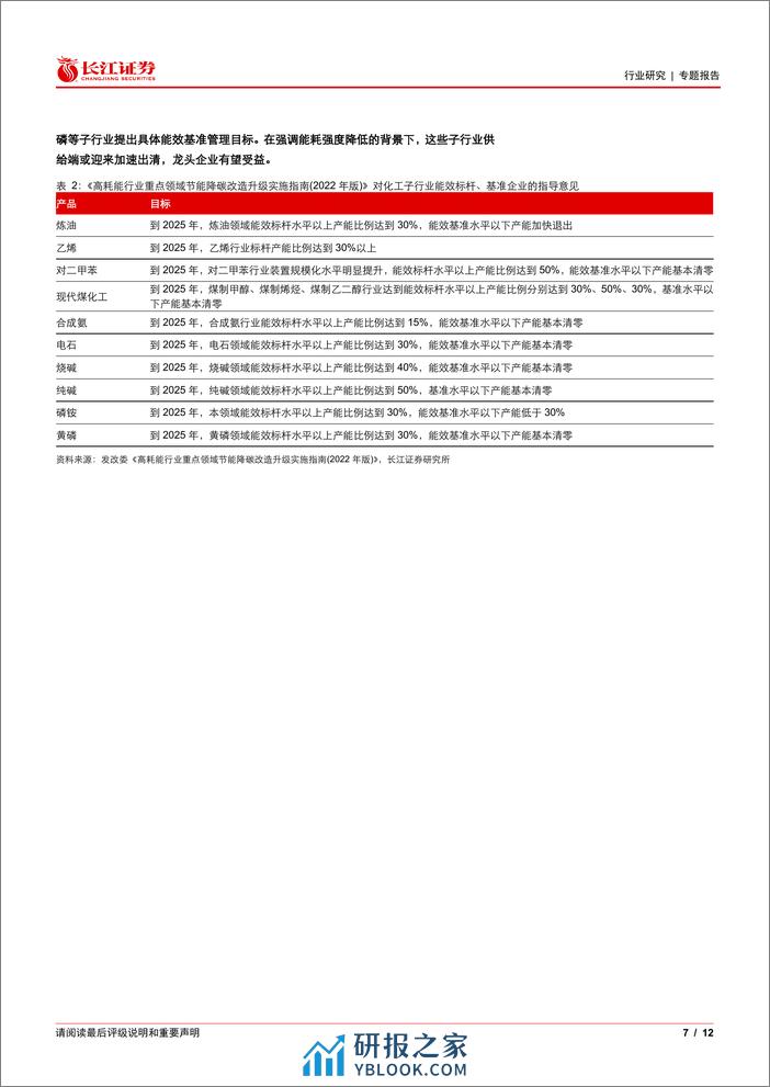 化工行业专题：哪些产品能耗强度较高？-240314-长江证券-12页 - 第6页预览图