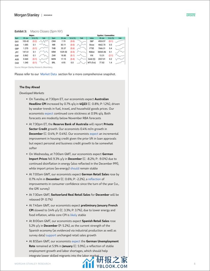 Morgan Stanley Fixed-Global Macro Commentary January 30-106231205 - 第5页预览图