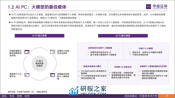 电子行业专题报告：AI大模型落地终端，AI PC驱动PC行业新增长 - 第8页预览图