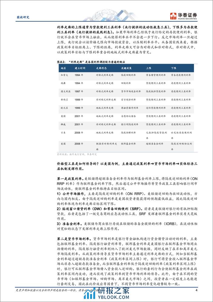 固收深度研究：详解价格型工具与利率传导机制-240401-华泰证券-19页 - 第4页预览图