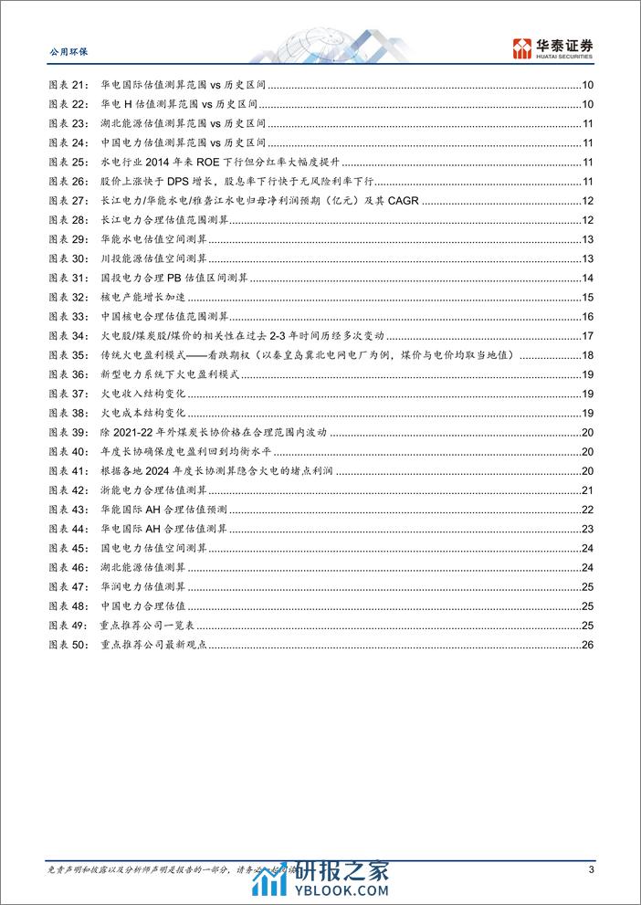 公用环保专题研究：量化测算红利电力估值风险收益空间 - 第3页预览图