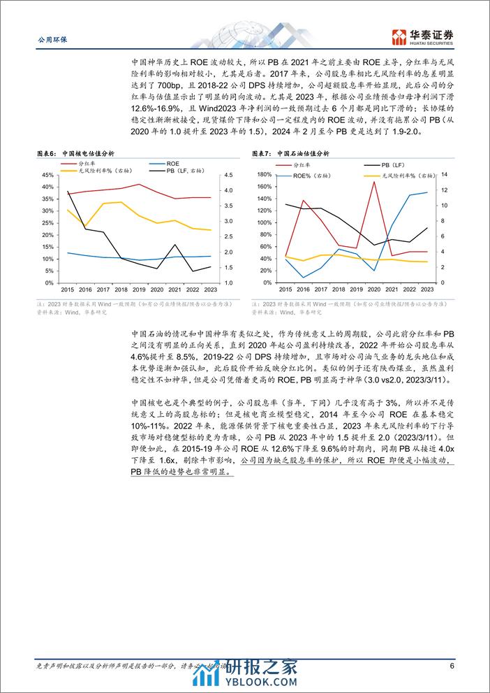 公用环保专题研究：量化测算红利电力估值风险收益空间 - 第6页预览图