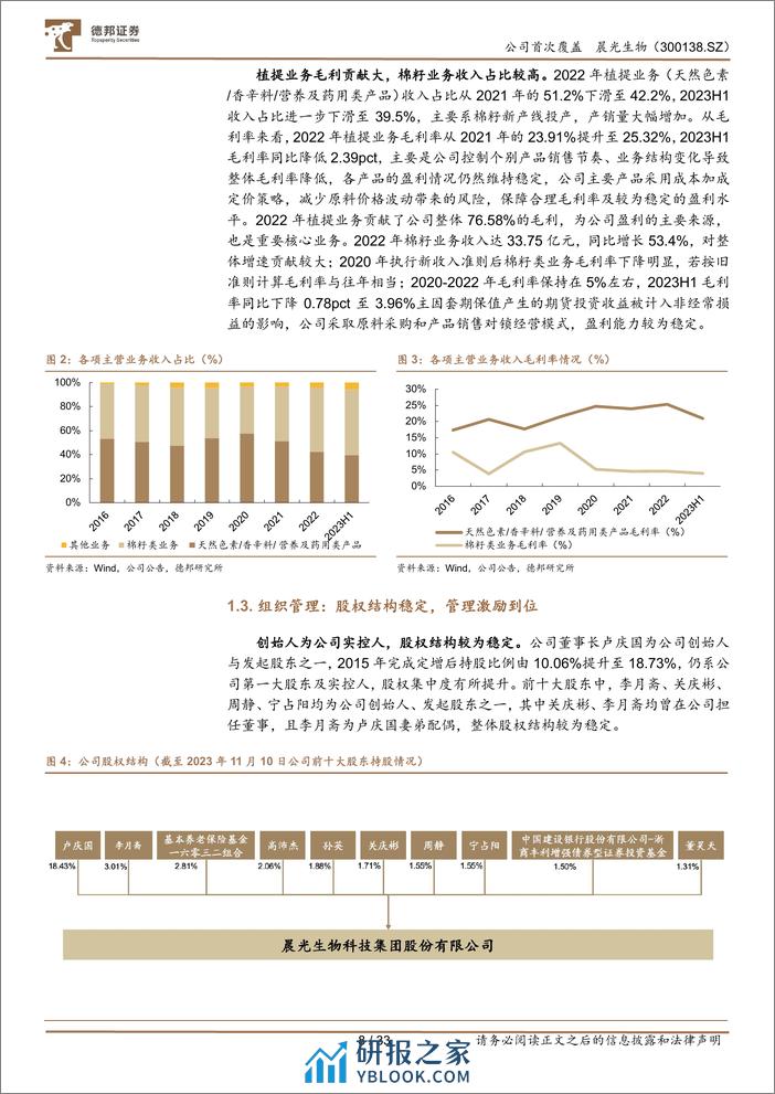 德邦证券-晨光生物-300138-植提龙头择高处立，三步战略向宽而行 - 第8页预览图