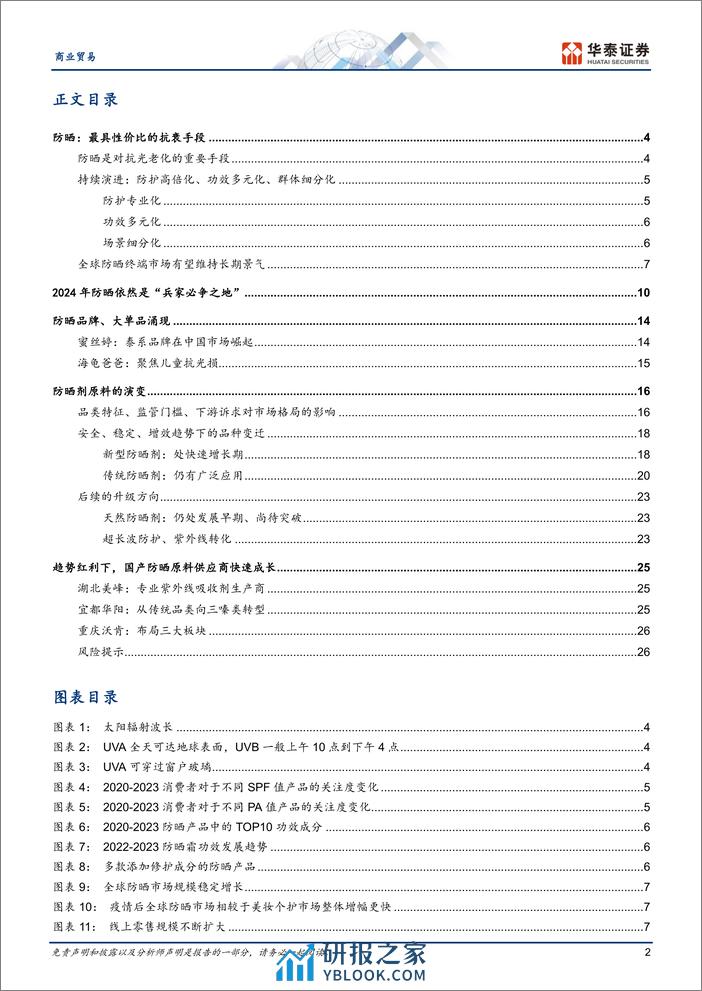 防晒：对抗光老化的重要一步-华泰证券 - 第2页预览图